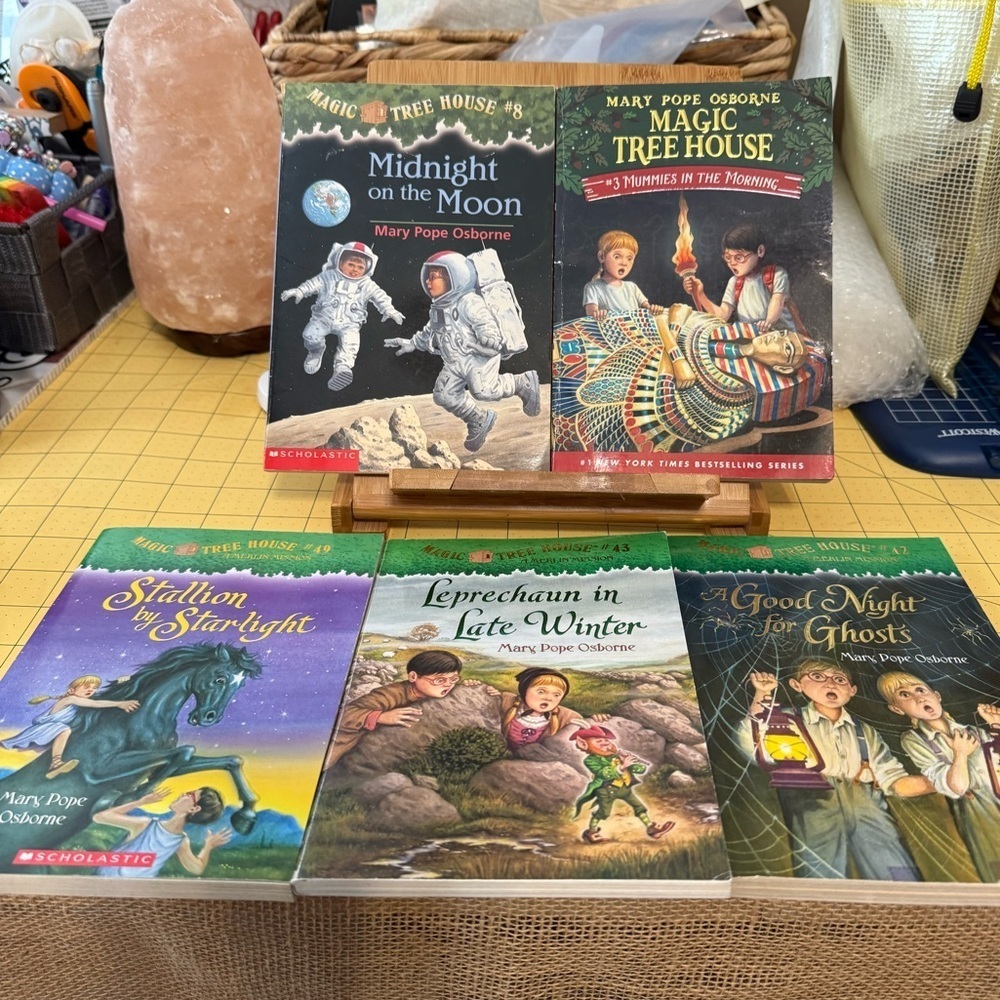 Magic Tree House Book Set of 5, #’s 3,8,42,43 &49